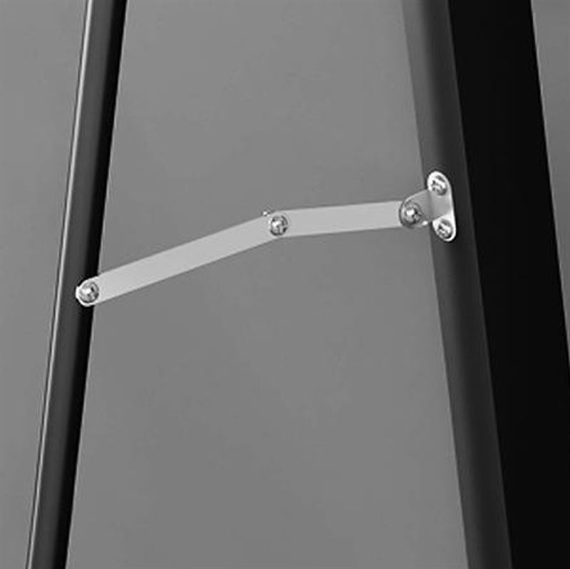 UNIQ Replica Wall Mirror/Floor Mirror in Aluminium/Glass, 80x180 cm - White - | Fashiongirl