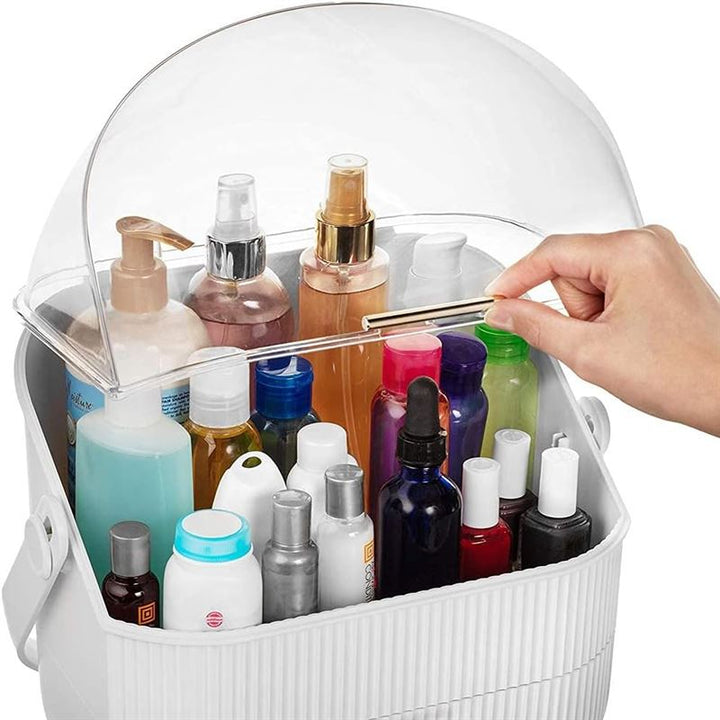 UNIQ Retro Makeup Box Organiser - White - Organiser