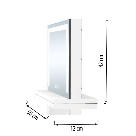 UNIQ Sydney Mega Make - up Mirror with LED panel - | Fashiongirl