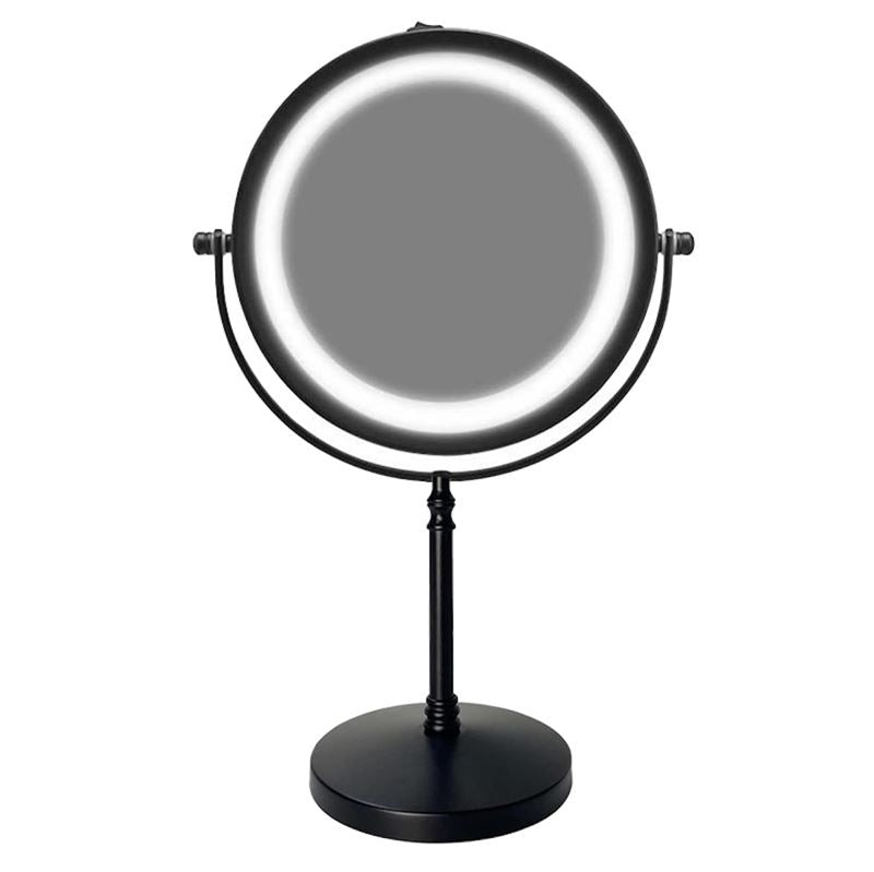 UNIQ Table Mirror with LED and 10X - Matte Black - | Fashiongirl