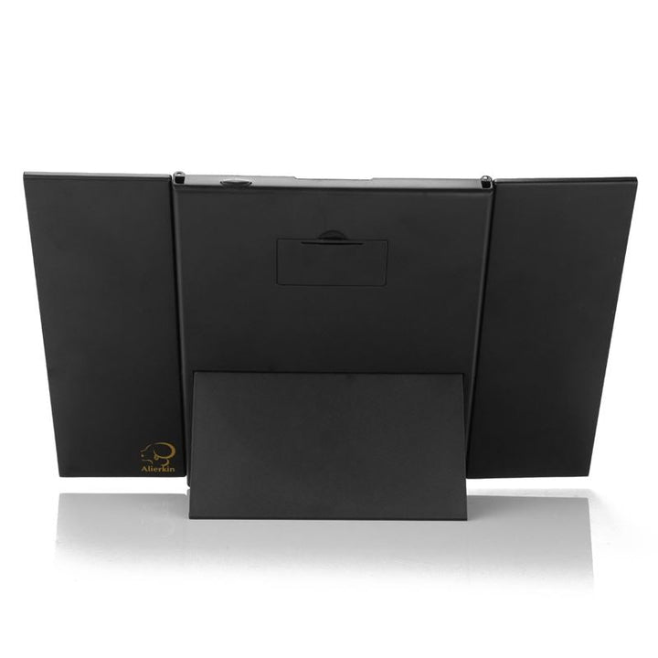 UNIQ Vanity Tri - fold Makeup Mirror with LED light, black - | Fashiongirl