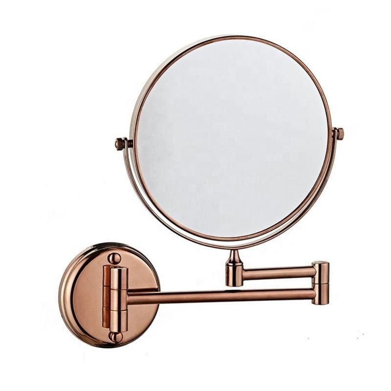 UNIQ Wall mirror with 10x magnification - Rose gold - | Fashiongirl