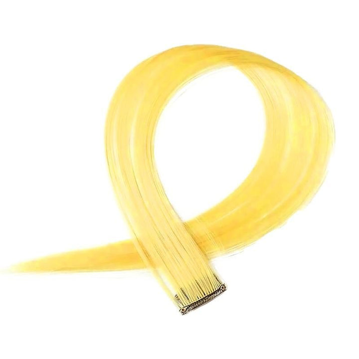 Yellow, 50 cm - Crazy Colour Clip On - | Fashiongirl