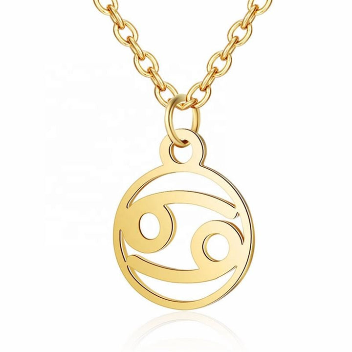 Zodiac Necklace: Cancer - Zodiac, Gold - | Fashiongirl