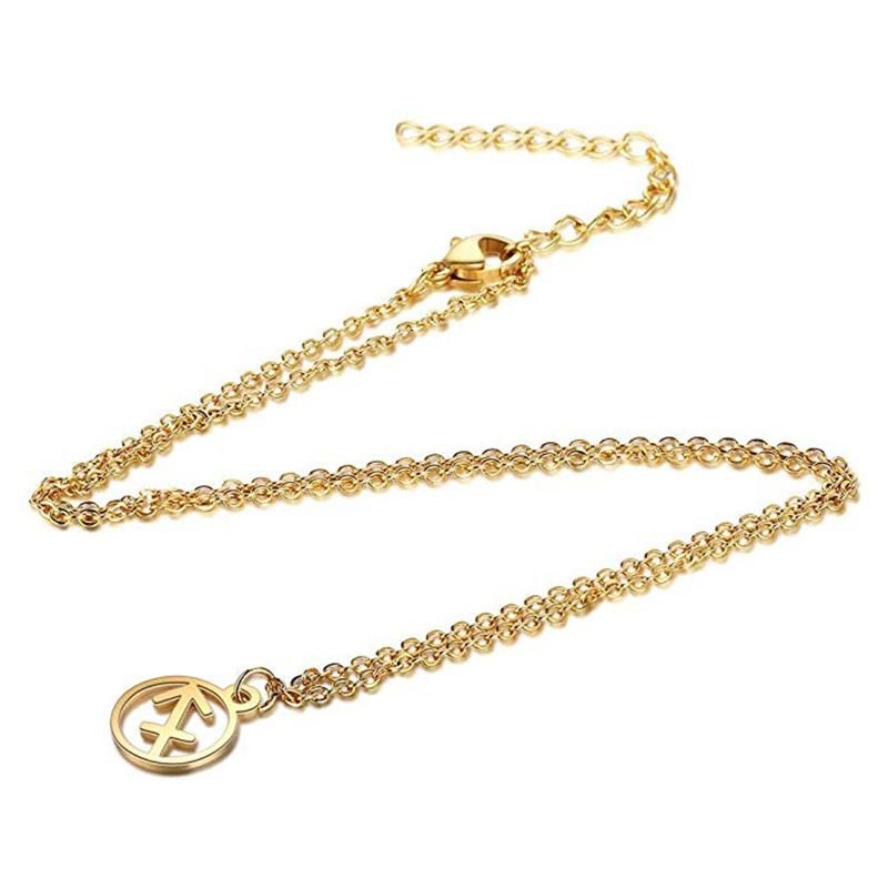 Zodiac necklace: Libra - Zodiac, Gold - | Fashiongirl