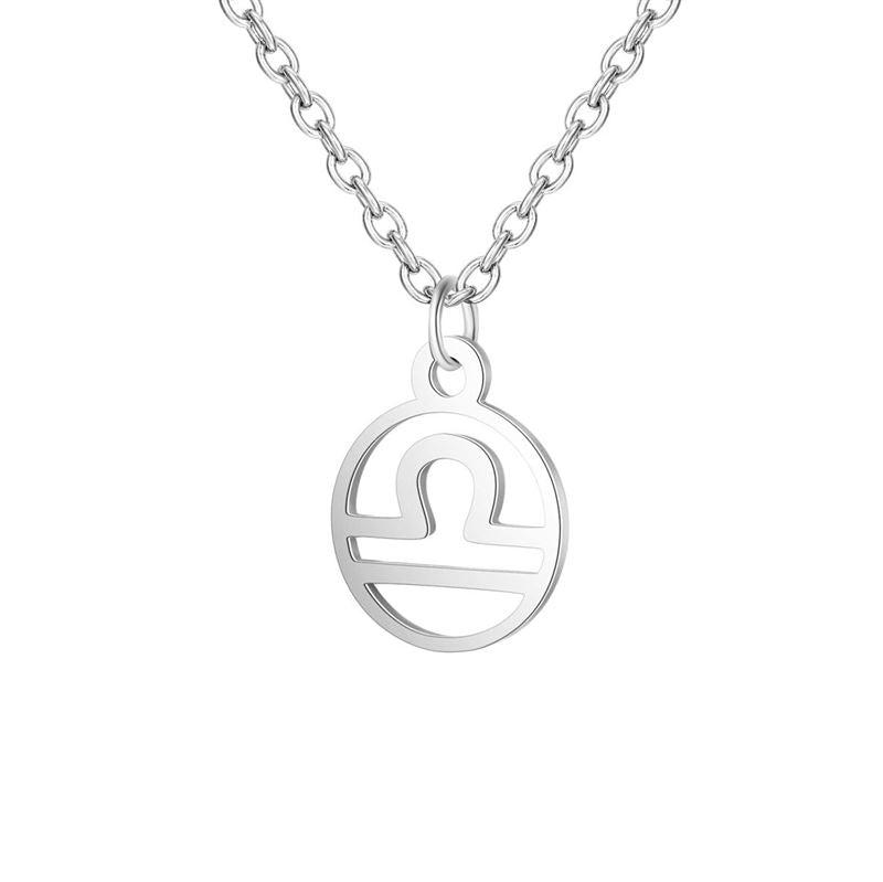 Zodiac necklace: Libra - Zodiac, Silver - | Fashiongirl